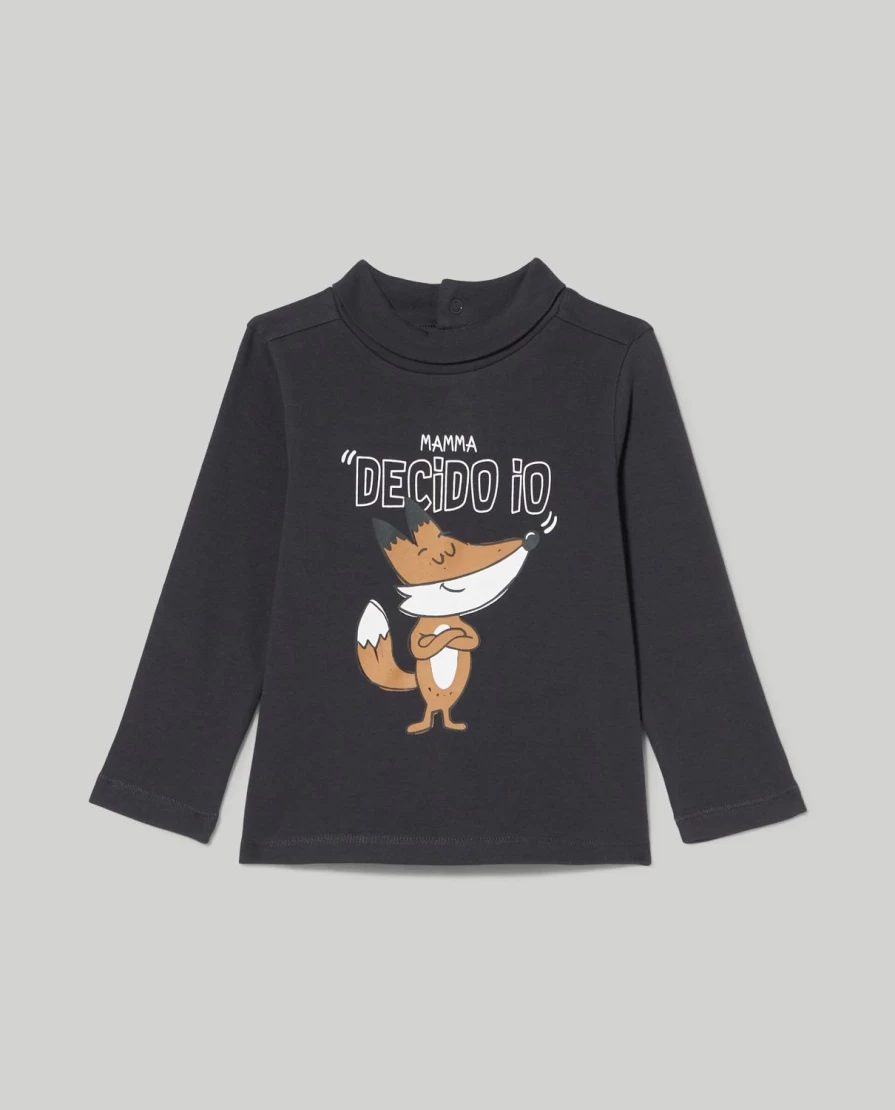Blukids Newborn Pure Cotton Turtleneck with Adorable Baby Prints - Soft & Comfortable Infant Bodysuit