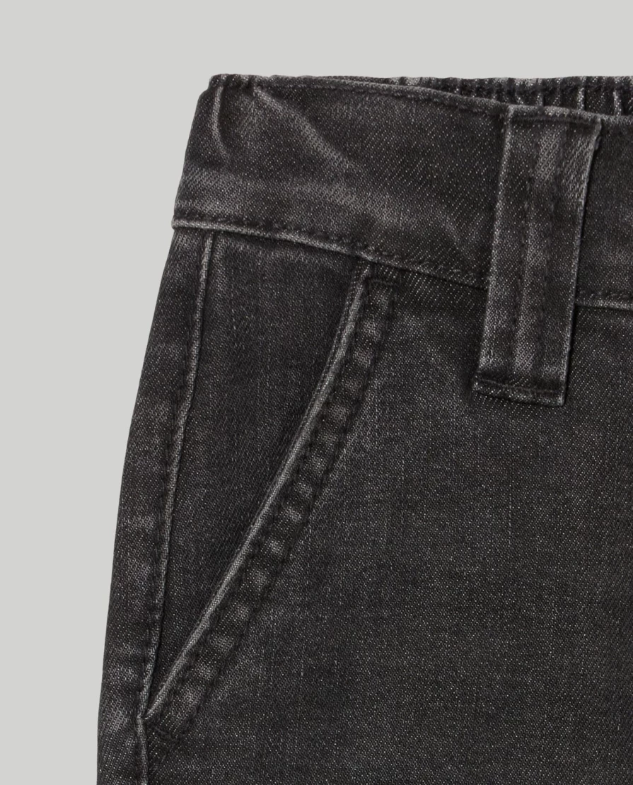 "Blukids Boys' Stretch Denim Cargo Pants for Children – Comfortable & Durable"