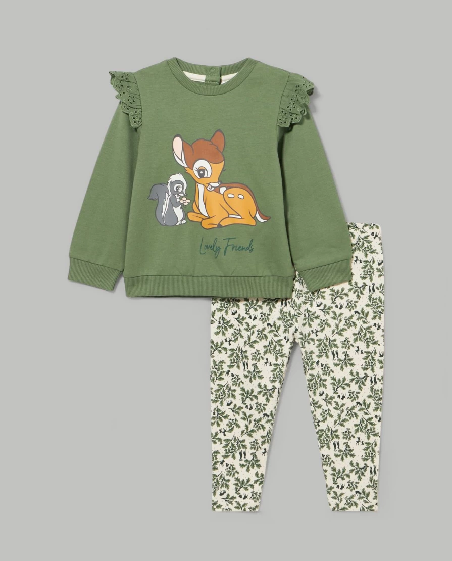 Blukids Newborn French Terry Jogging Set for Baby Girls - Soft & Comfortable Outfit