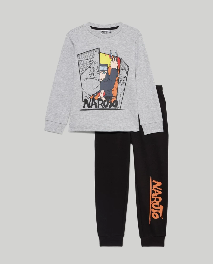 Blukids Naruto Cotton Pajama Set for Kids - Warm Long Sleeve Sleepwear for Boys & Girls