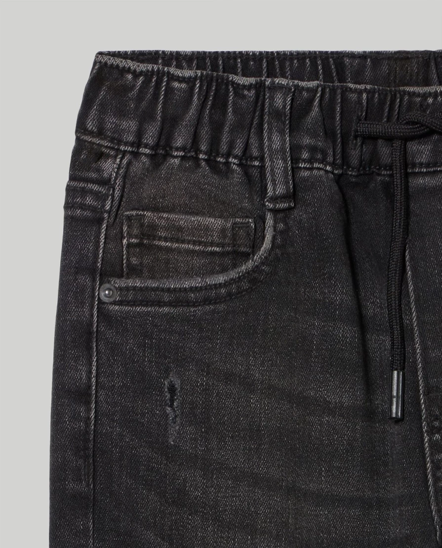 "Blukids Boys' Denim Joggers - Comfortable Stylish Kids' Pants for Active Children"