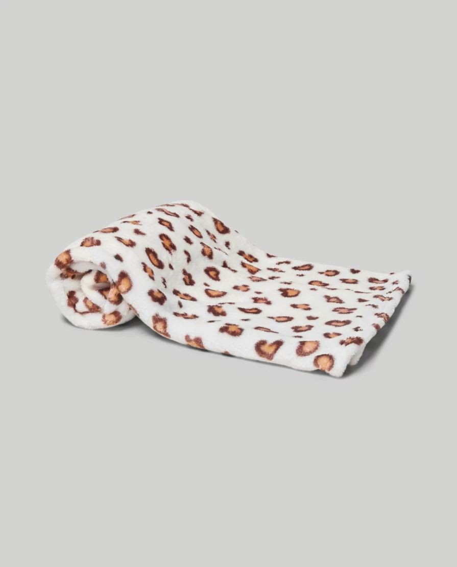 Blukids Printed Faux Fur Baby Blanket - Soft Nursery Cover for Newborns & Infants