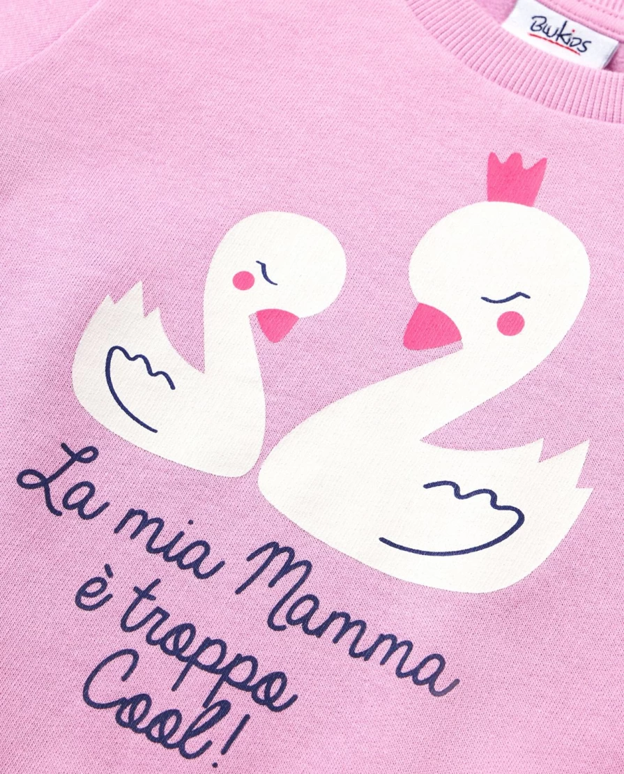 Blukids Newborn Baby Print Crewneck Sweatshirt - Soft Cotton Comfort for Infants