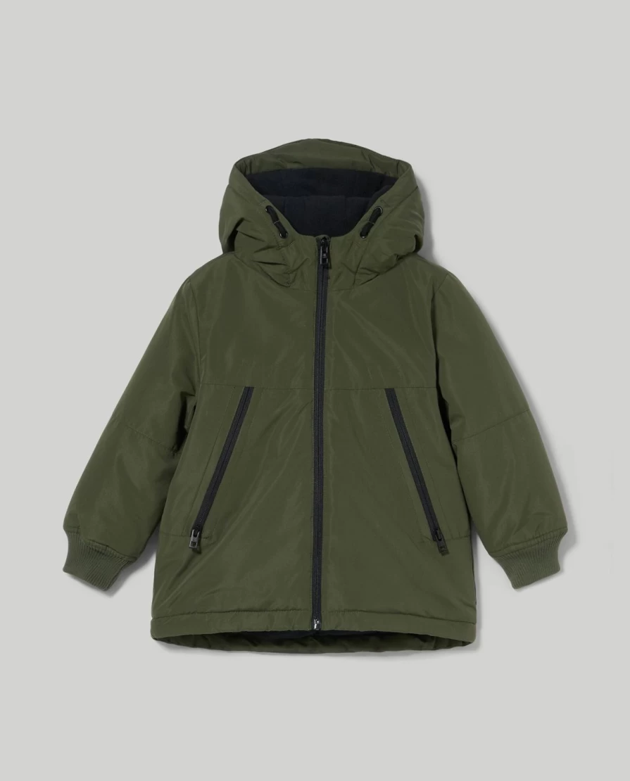 Blukids Kids Hooded Jacket with Soft Microfleece Lining for Warmth and Comfort