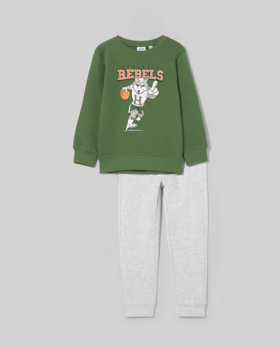 "Blukids Boys' Cotton Jogging Set - Comfortable Children's Activewear"