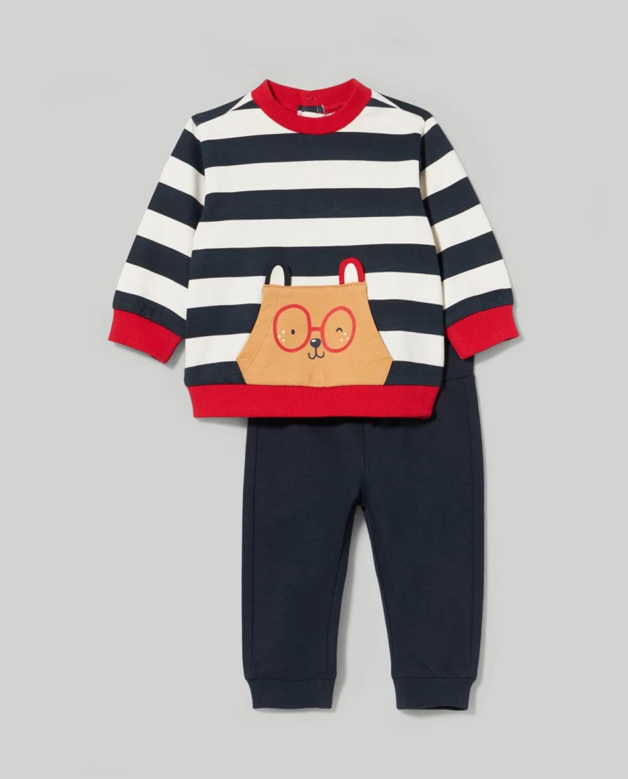 Blukids Newborn French Terry Jogging Set - Soft Baby Unisex Jogger Outfit for Infants