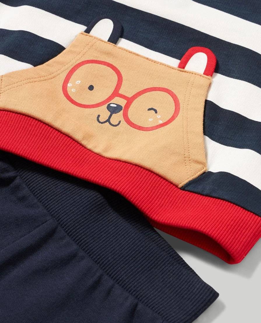 Blukids Newborn French Terry Jogging Set - Soft Baby Unisex Jogger Outfit for Infants