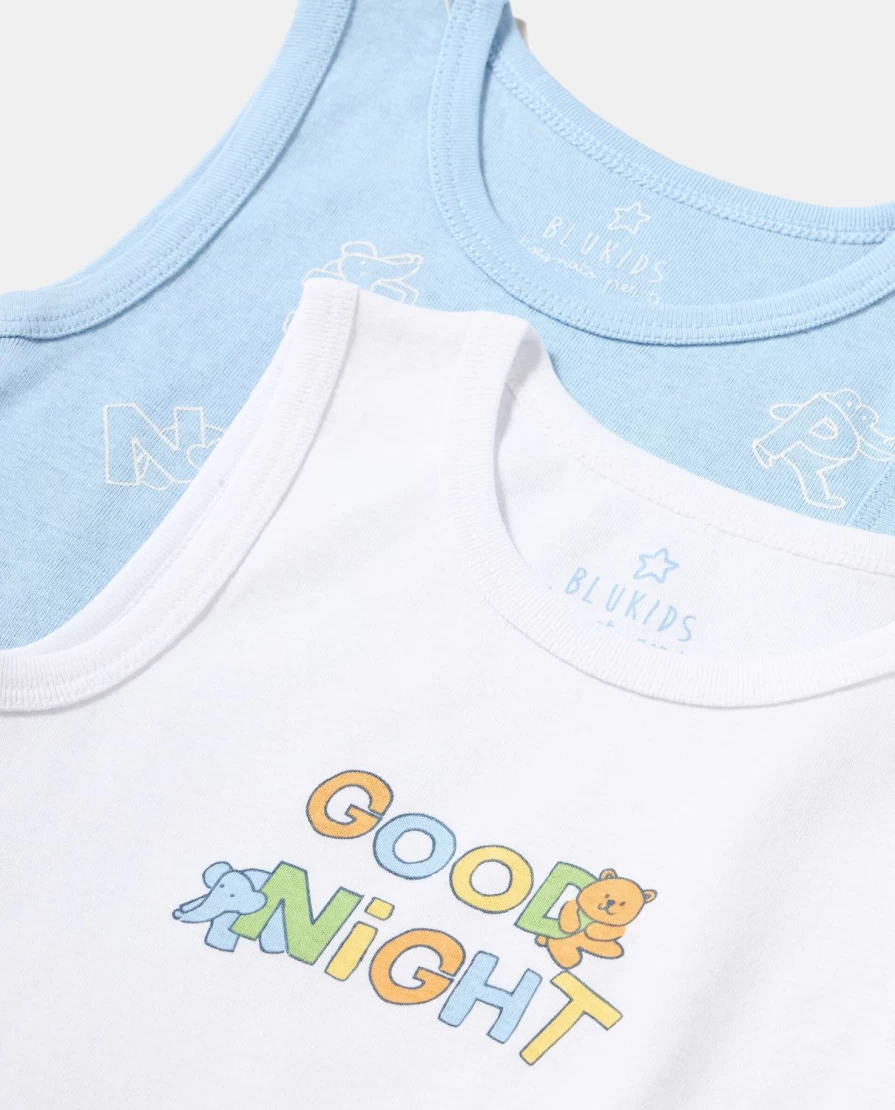 "Blukids Newborn Sleeveless Bodysuit 2-Pack for Babies"
