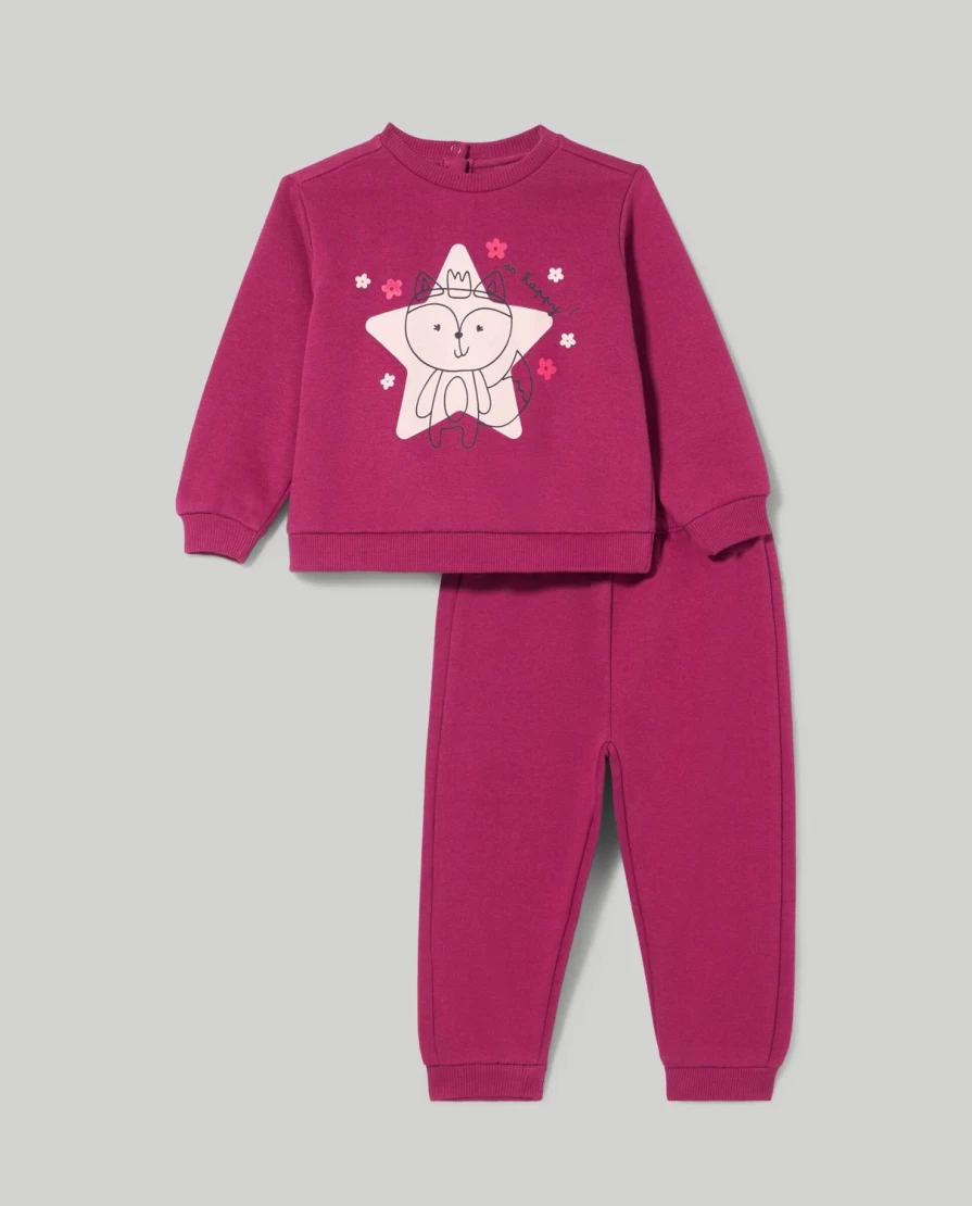 Blukids Newborn Pure Cotton Jogging Set - Soft Sweatshirt & Pants for Babies
