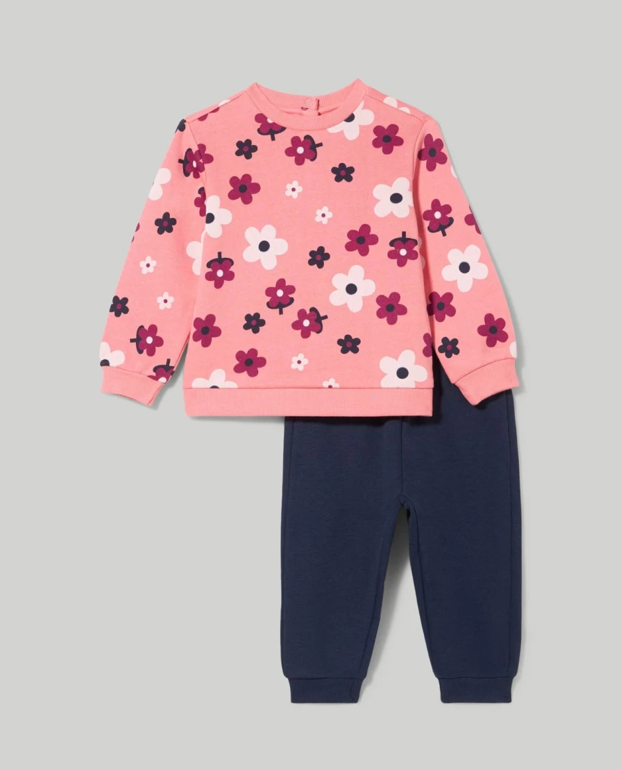 Blukids Newborn Cotton Jogging Set - Soft Sweatshirt & Pants Outfit for Babies