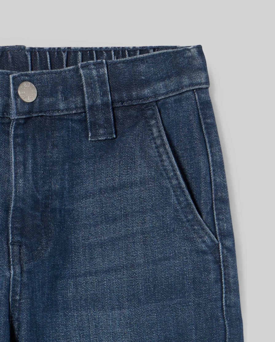 "Blukids Boys' Stretch Denim Cargo Pants for Children – Comfortable & Durable"
