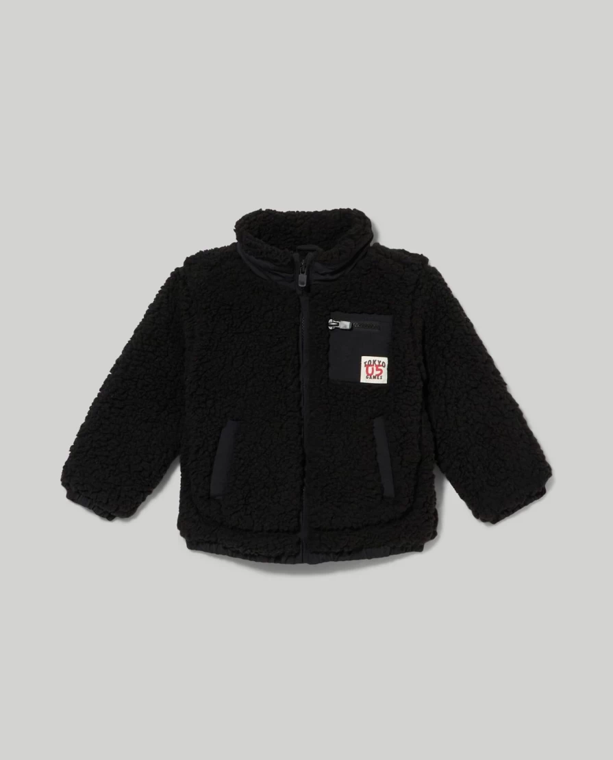 Blukids Newborn Sherpa Jacket - Soft & Warm Baby Fleece Coat for Infants