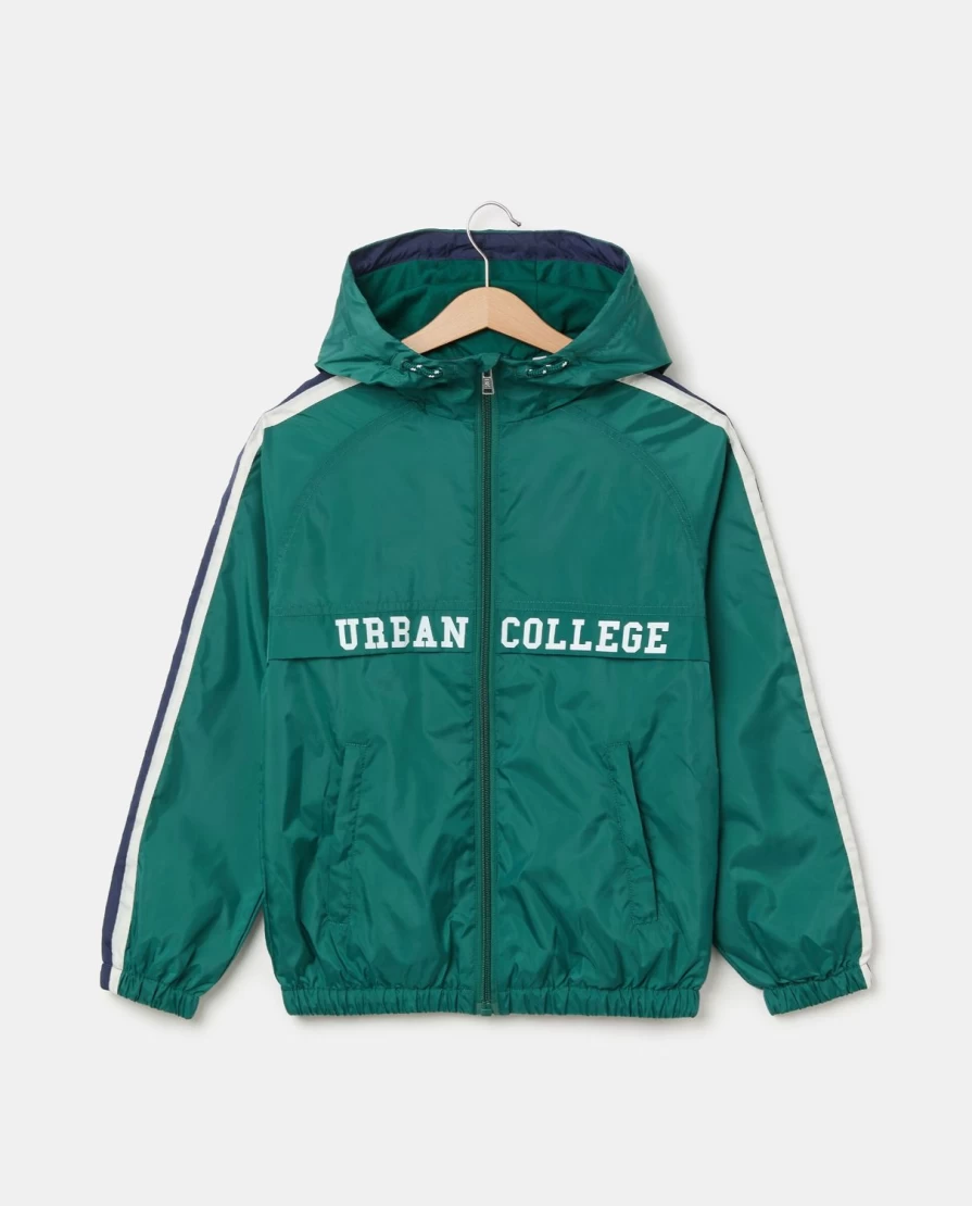 Blukids Youth Boys' Lettering Print Hooded Jacket - Stylish Pullover for Teens