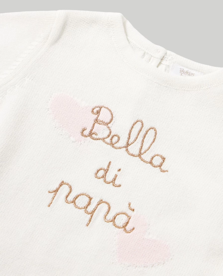 Blukids Newborn Baby Girls Pure Cotton Tricot Sweater - Soft & Comfortable