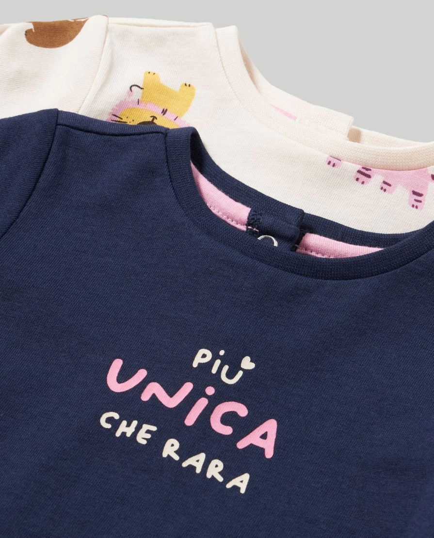 Blukids Newborn Pure Cotton Jersey T-Shirt for Baby Girls - Soft & Comfortable