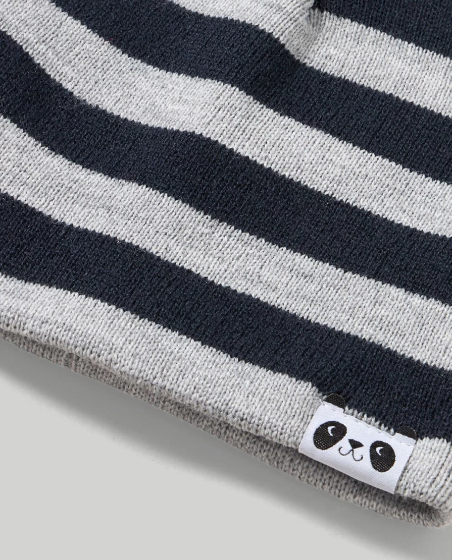 Blukids Newborn Baby Striped Tricot Hat for Infants – Soft & Comfortable Knit Beanie