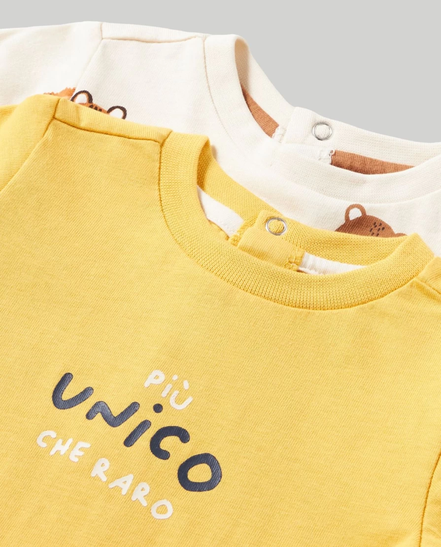 "Blukids Newborn 2-Pack 100% Pure Cotton Jersey T-Shirts for Babies"