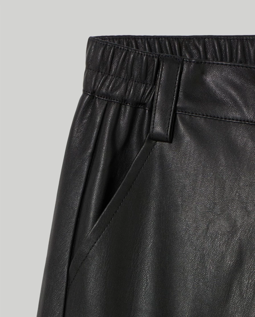 Youth Girls' Faux Leather Cargo Pants by Blukids - Stylish & Comfortable