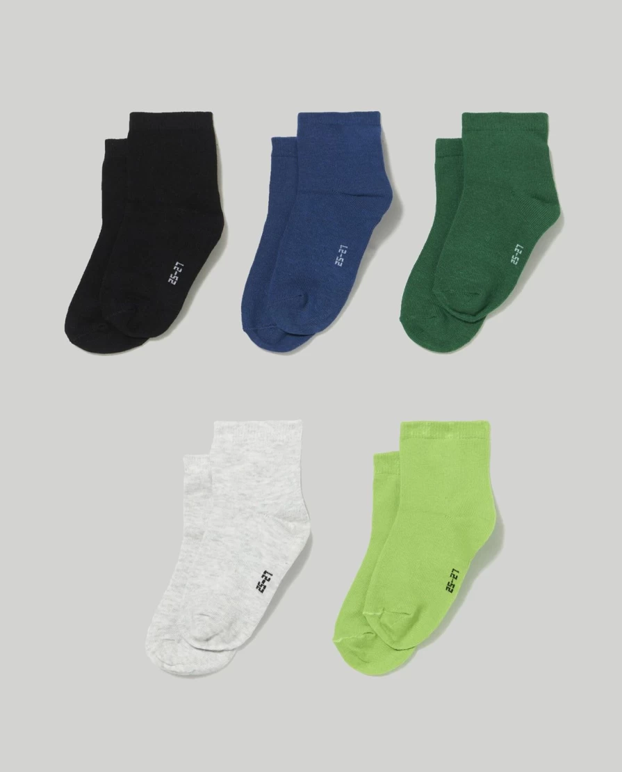 "Blukids 5-Pack Children's Socks for Boys & Girls"
