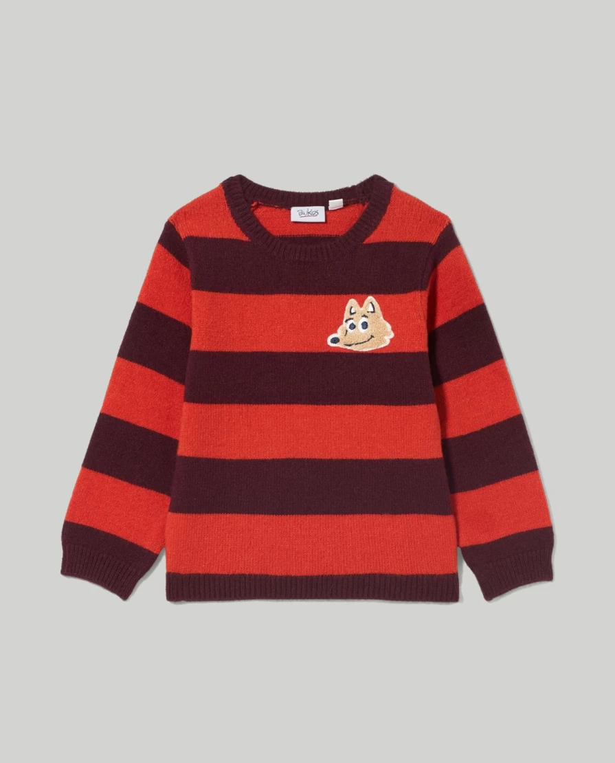 Blukids Newborn Striped Crew Neck Tricot Top - Soft Viscose Blend Baby Bodysuit
