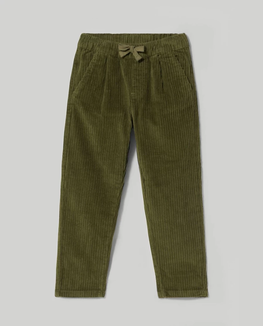 Blukids Boys' Stretch Cotton Velvet Joggers - Comfortable Kids Athletic Pants