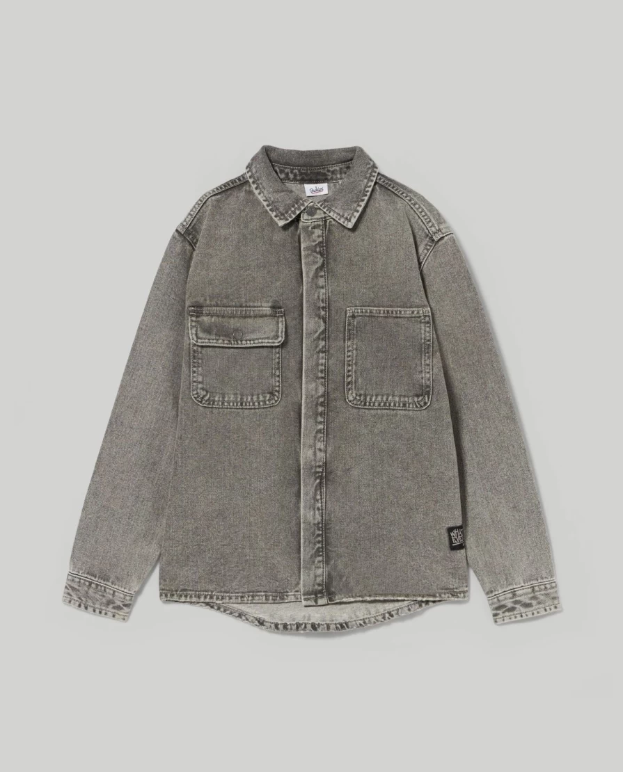 Blukids Youth Boys' Pure Cotton Denim Shirt - Comfortable & Stylish Casual Wear