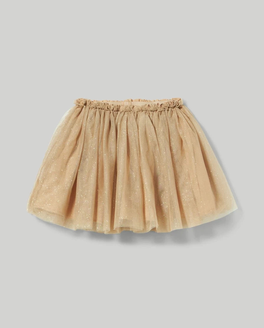 Blukids Girls Sparkle Tulle Skirt with Glitter - Children's Party Tutu Dress