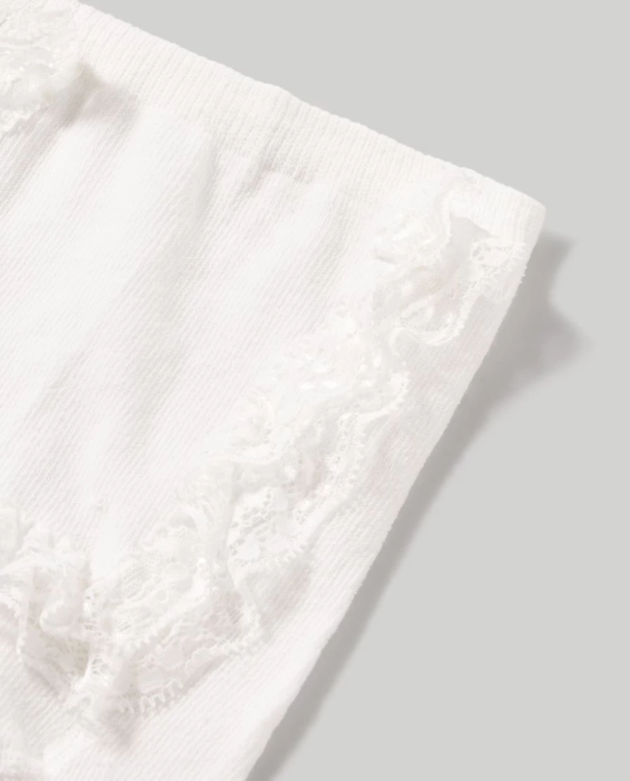 Blukids Newborn Baby Girl's Delicate Lace Tights for Special Occasions