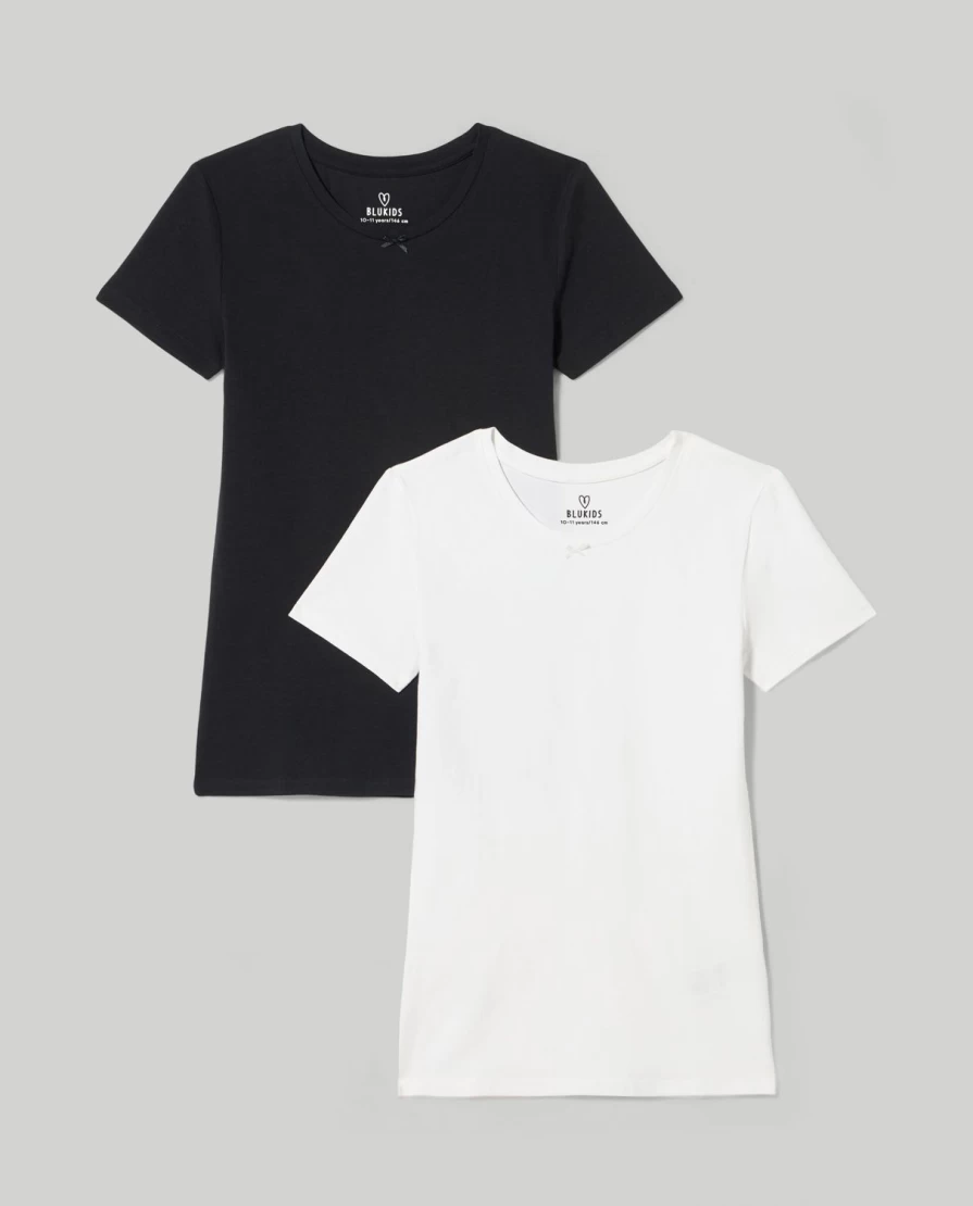 "Blukids Youth 2-Pack Pure Cotton Underwear T-Shirts for Girls"