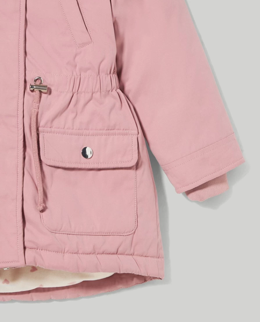 "Blukids Girls' Padded Parka – Warm Winter Coat for Children"