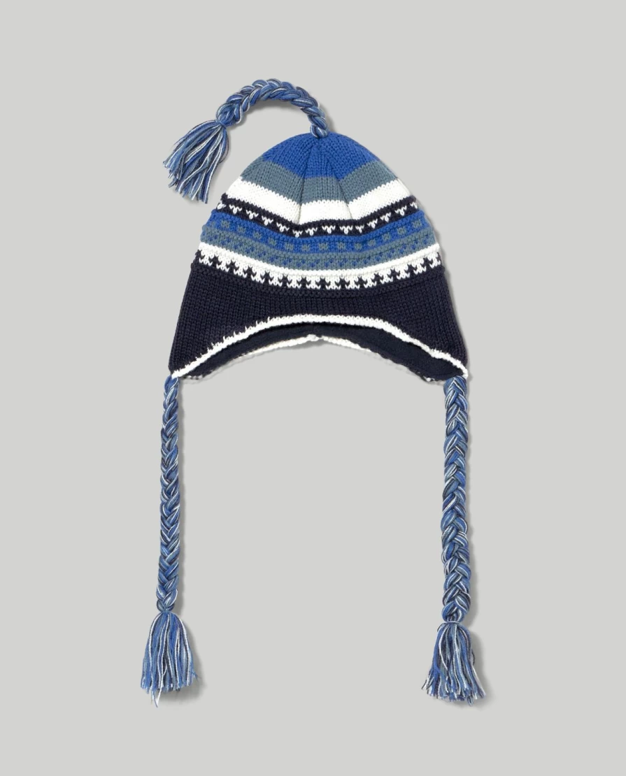 Blukids Newborn Baby Peruvian Tricot Hat - Soft Knit Beanie for Infants
