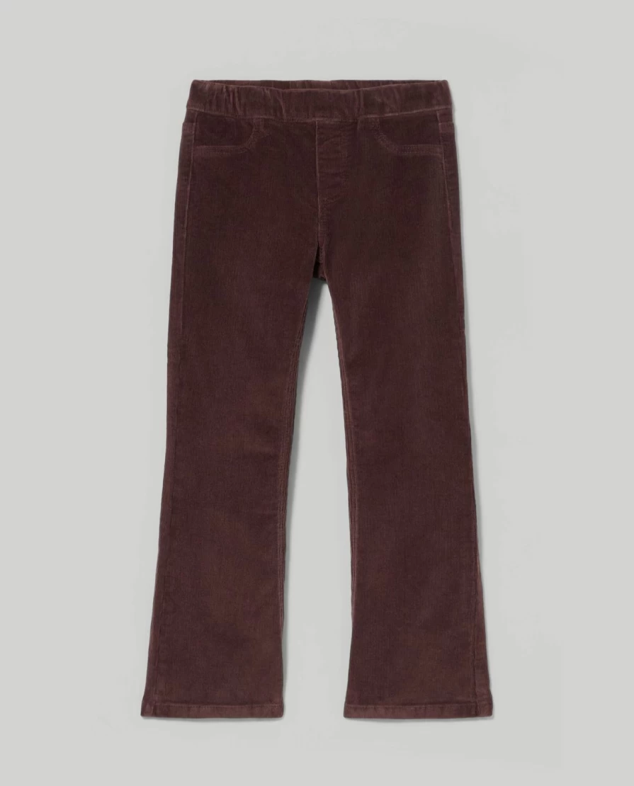 Blukids Girls' Flare Fit Corduroy Trousers for Children - Stylish & Comfortable