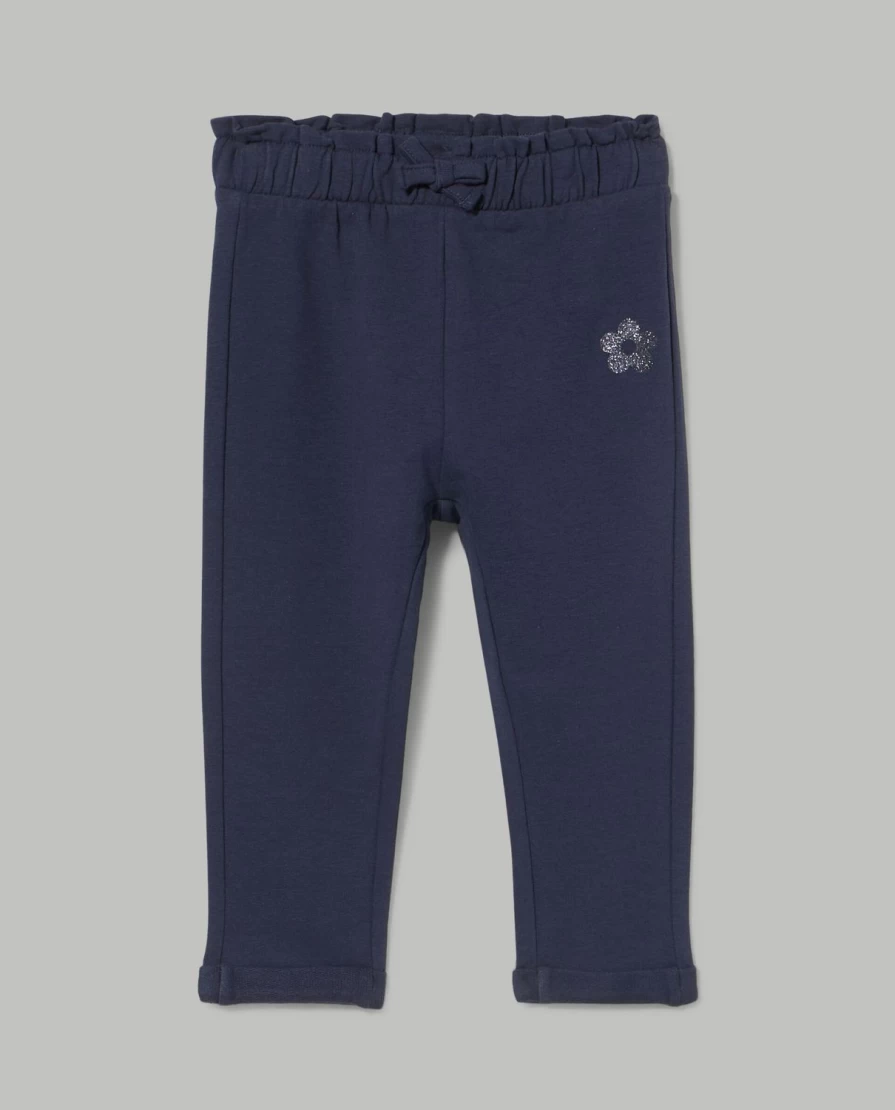 Blukids Newborn Baby Girl's Soft Stretch Cotton Trousers - Comfortable & Breathable