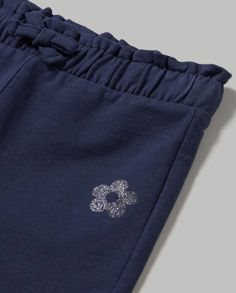 Blukids Newborn Baby Girl's Soft Stretch Cotton Trousers - Comfortable & Breathable