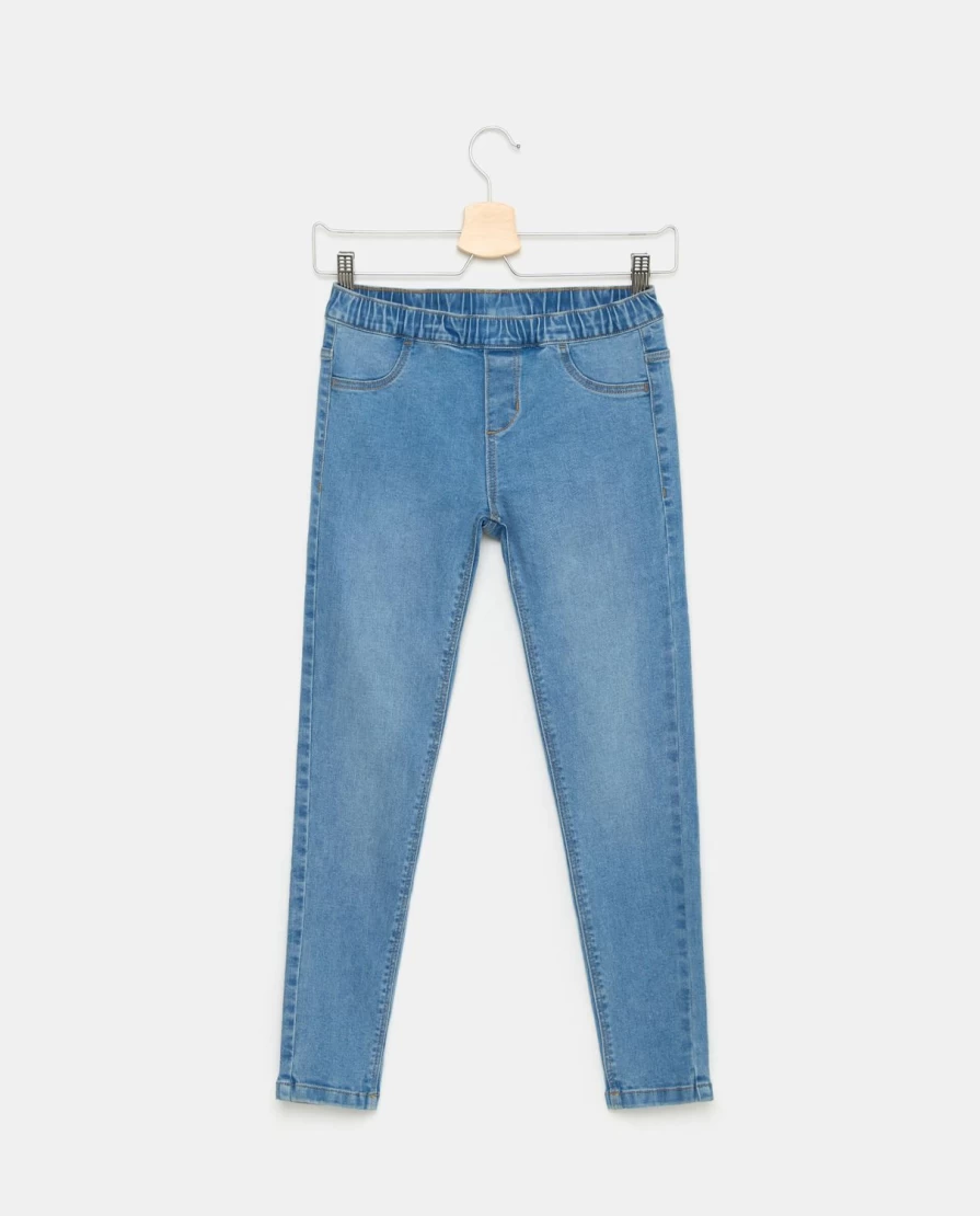 Blukids Youth Girls' Stretch Cotton Blend Jeggings - Comfortable & Stylish