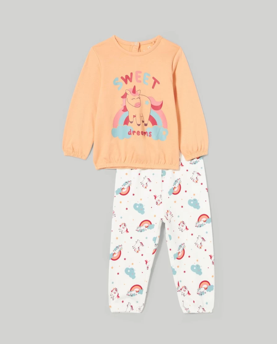 Blukids Newborn Baby Girls' Long Pajamas - 100% Pure Cotton Soft Sleepwear