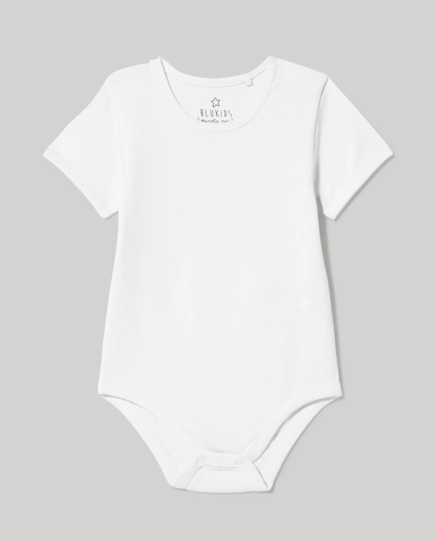 "Blukids 3-Pack Pure Cotton Baby Bodysuits – Soft & Comfortable Newborn Essentials"