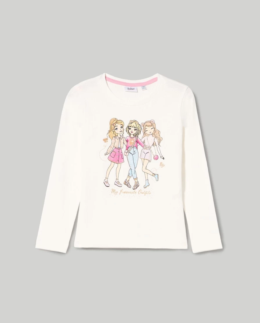 Blukids Girls' 100% Cotton Comfortable T-Shirt for Children - Soft & Breathable Kids Tee
