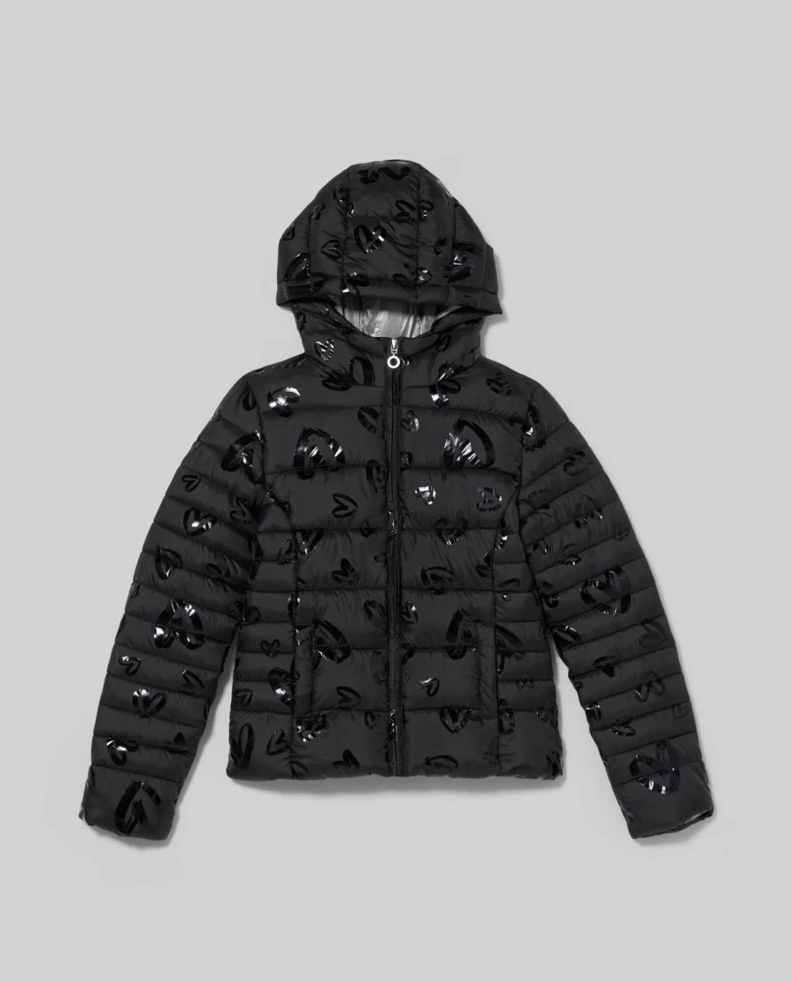 Blukids Youth Foil Print Jacket for Girls - Stylish All Over Design