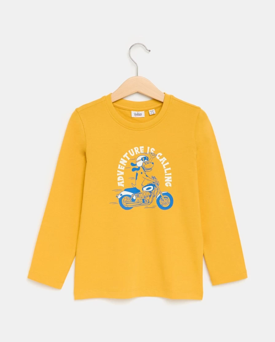 Blukids Boys' Long Sleeve Cotton Jersey T-Shirt for Children