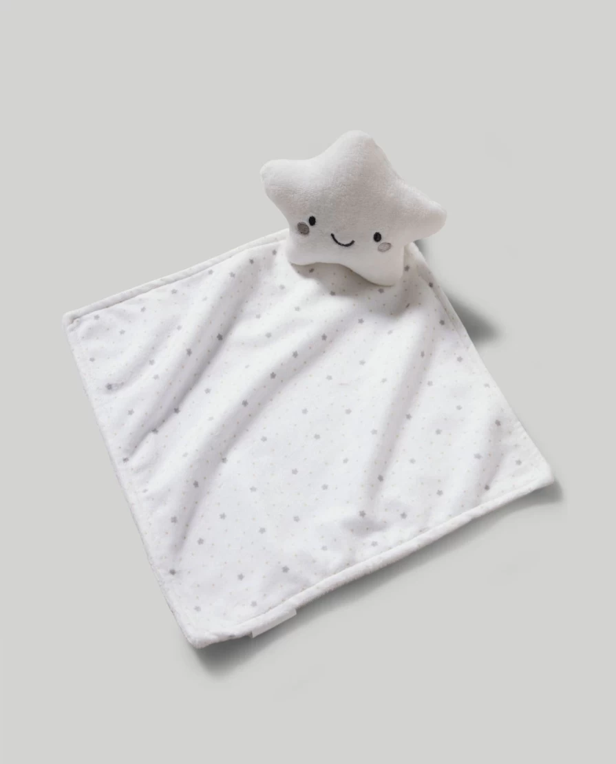 Blukids Soft Chenille Doudou Comfort Blanket for Newborns and Babies