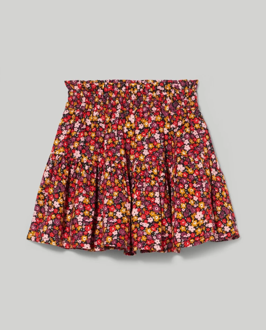 "Blukids Girls' Pure Viscose Skirt – Soft & Comfortable Children's Wear"