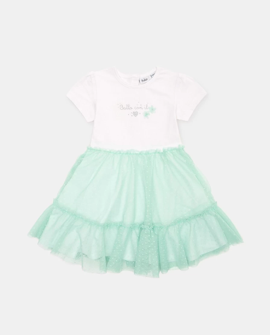 Blukids Newborn Baby Girl Cotton Tulle Dress - Soft Stretch Skirt for Infants