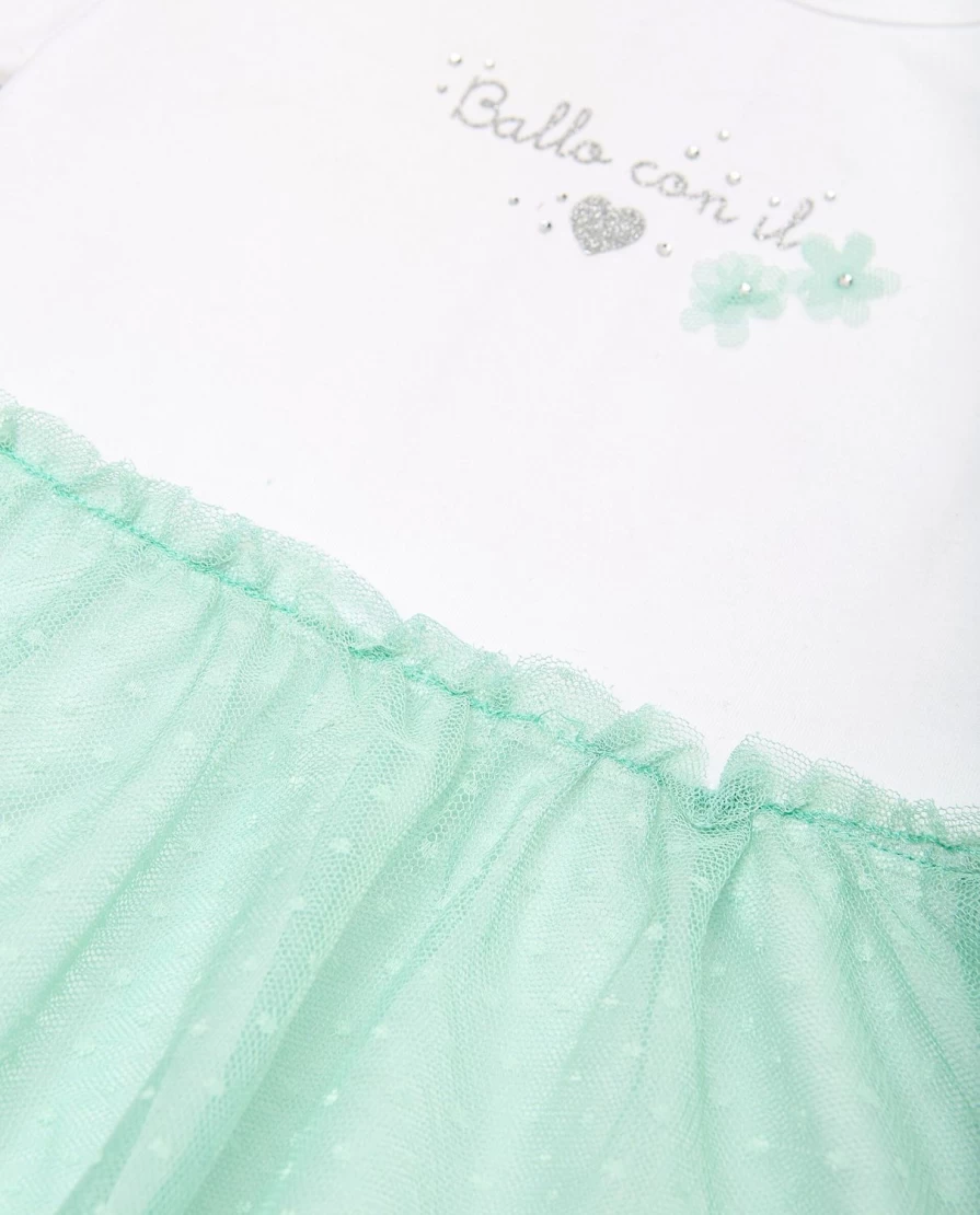 Blukids Newborn Baby Girl Cotton Tulle Dress - Soft Stretch Skirt for Infants