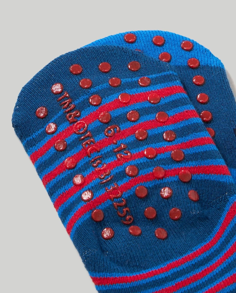 Blukids Non-Slip Baby Socks for Newborns - Pack of 2 Pairs