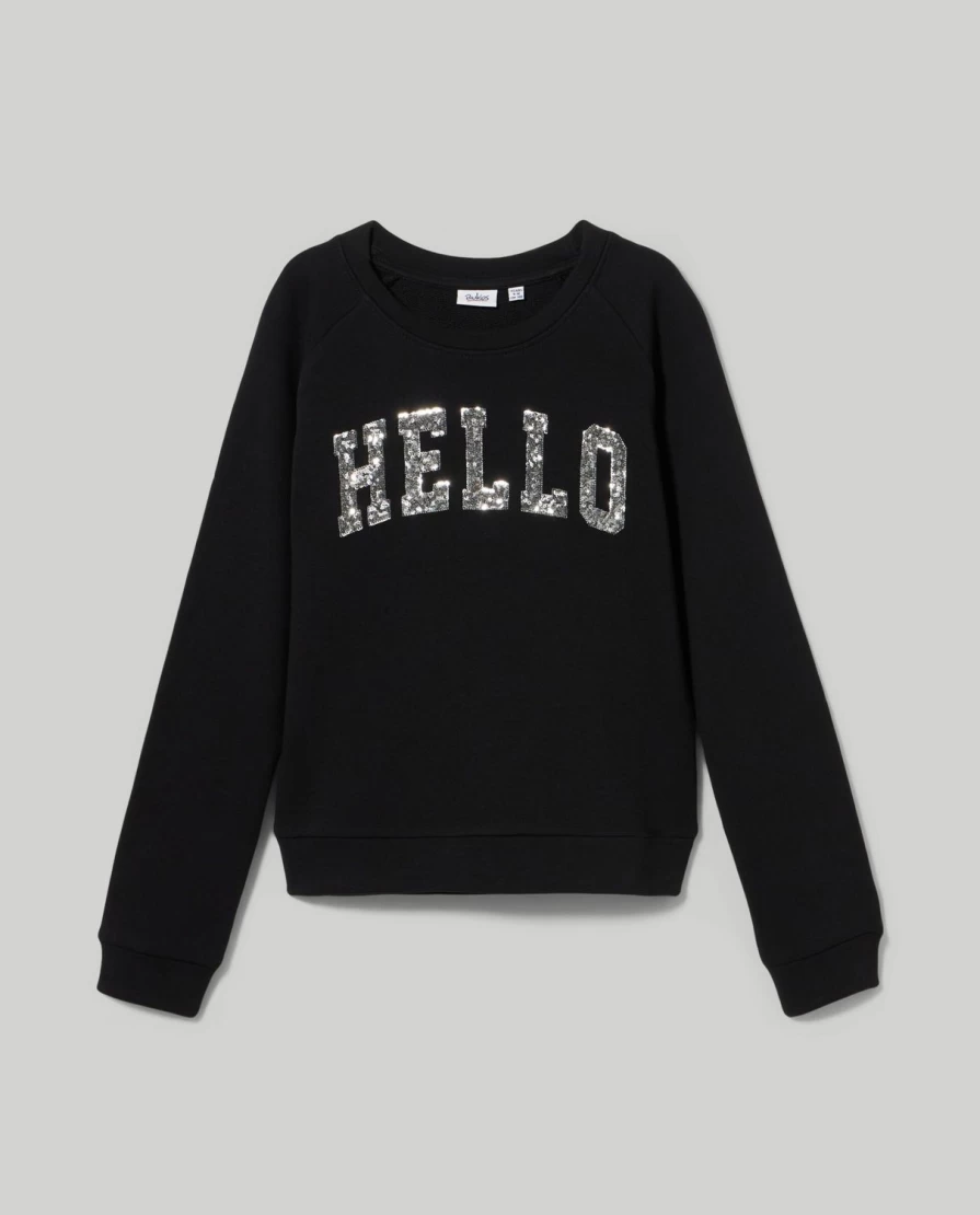 Blukids Youth Girls' Sparkling Sequins Pure Cotton Sweatshirt