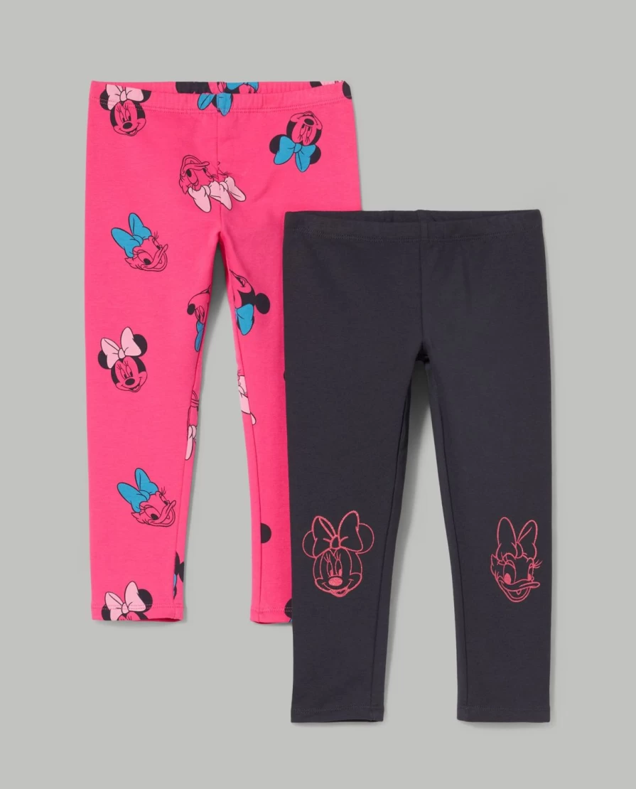 Blukids Newborn Baby Girl Stretch Cotton Leggings - Soft 2-Pack for Infant Girls