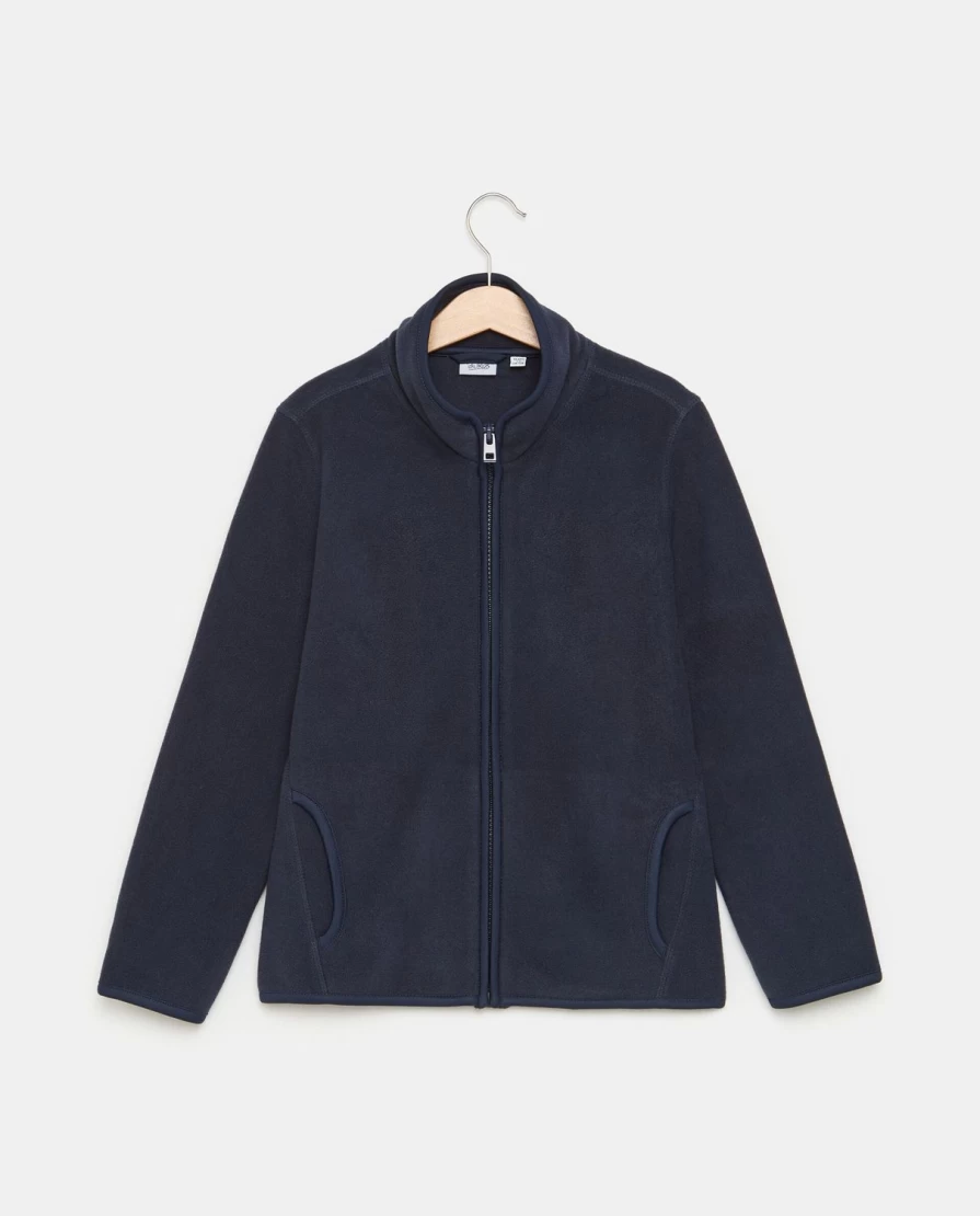 Blukids Children's Microfleece Zip-Up Cardigan Cozy Warm Jacket for Kids