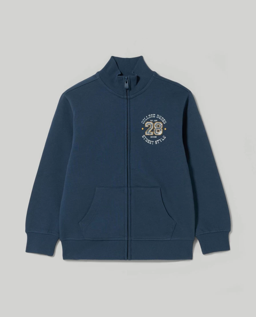 "Blukids Boys' Turtleneck Zip-Up Sweatshirt for Children"