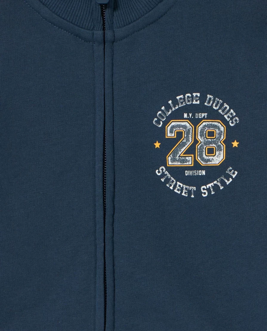 "Blukids Boys' Turtleneck Zip-Up Sweatshirt for Children"
